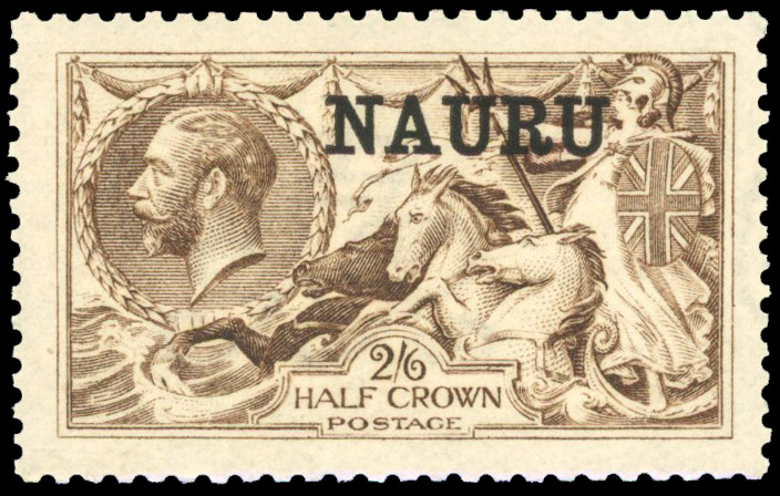 Nauru 1916-23 2s6d sepia-brown unmounted