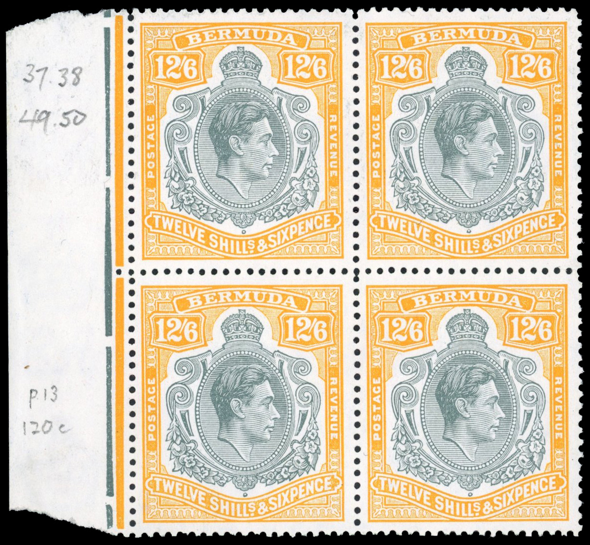 Bermuda SG 120e block mint