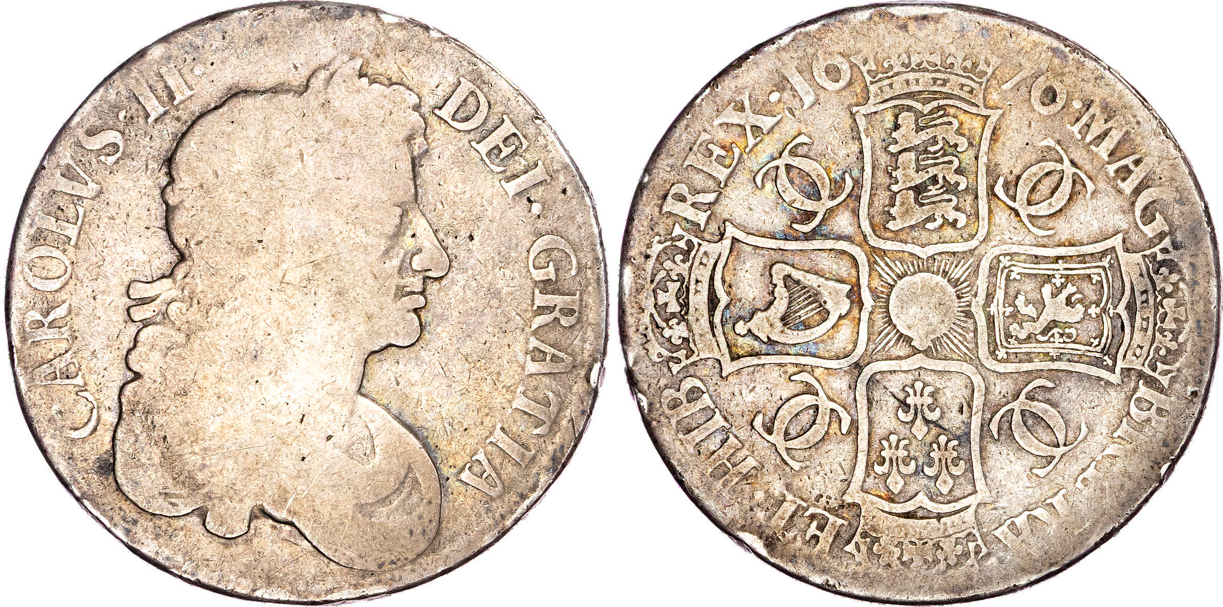 Charles II (1660-1685) Crown, 1676, V. OCTAVO. 