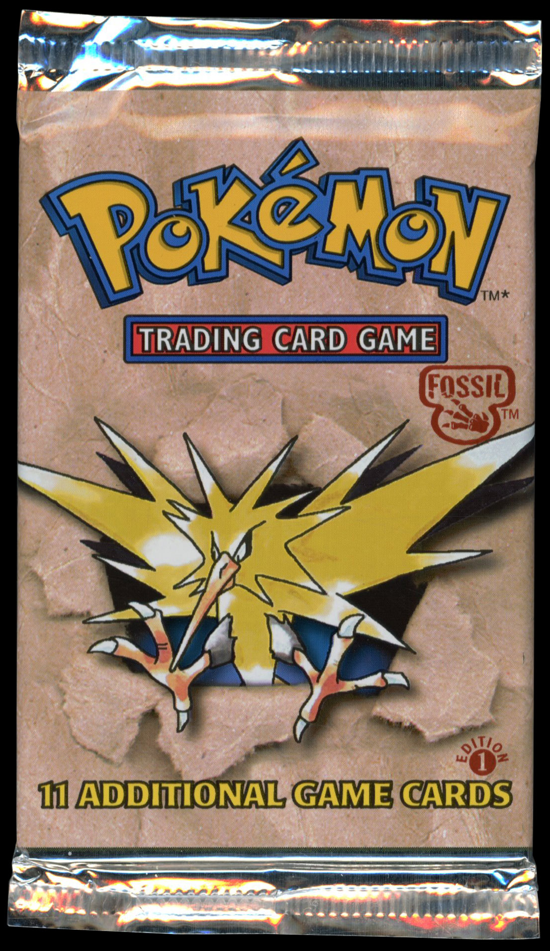 Pokémon TCG - Fossil 1st Edition Sealed Heavy Booster Pack