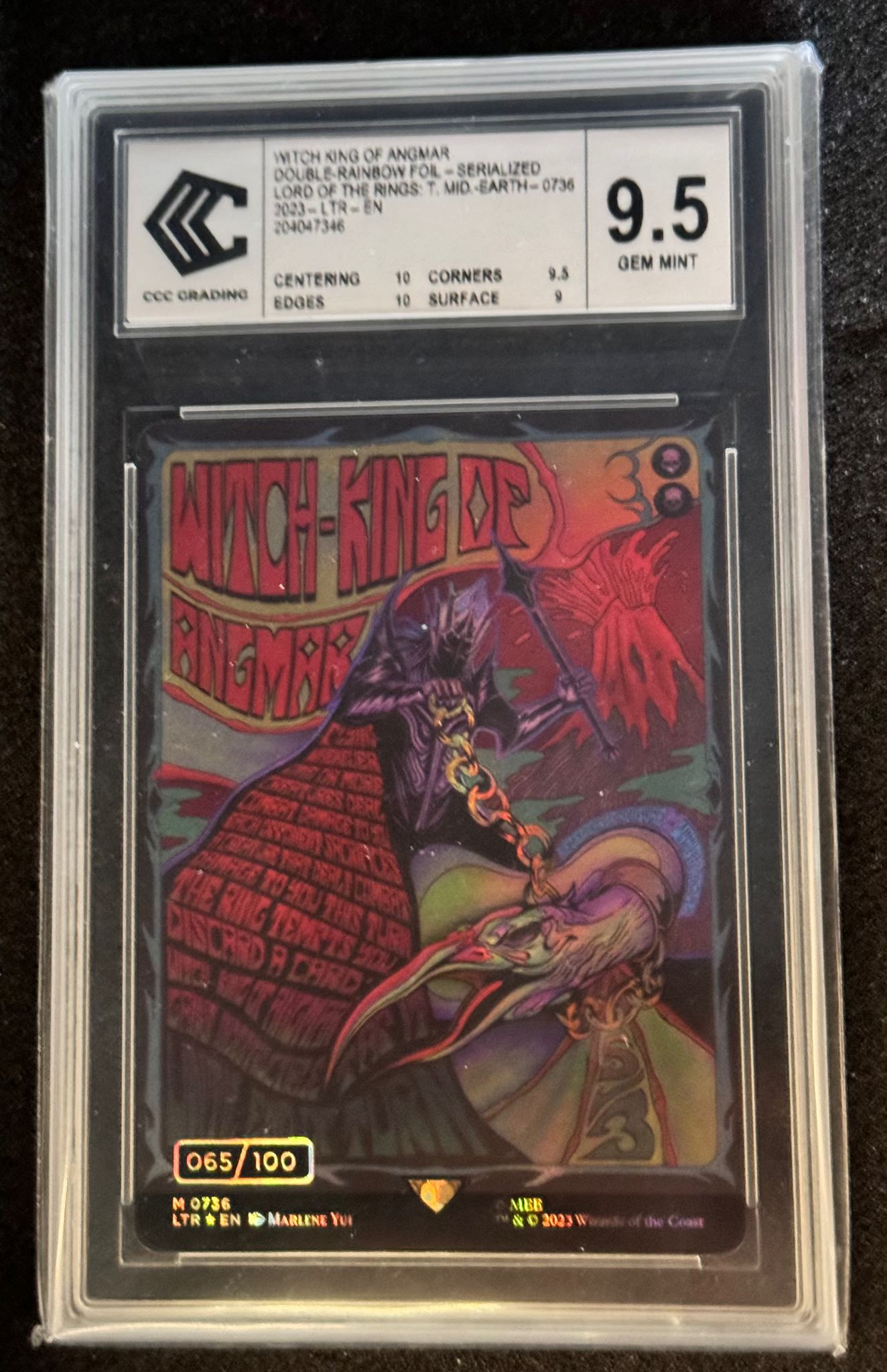 Magic The Gathering - Witch King of Angmar 065/100 Serialized Card - The Lord of the Rings: Tales of Middle-earth