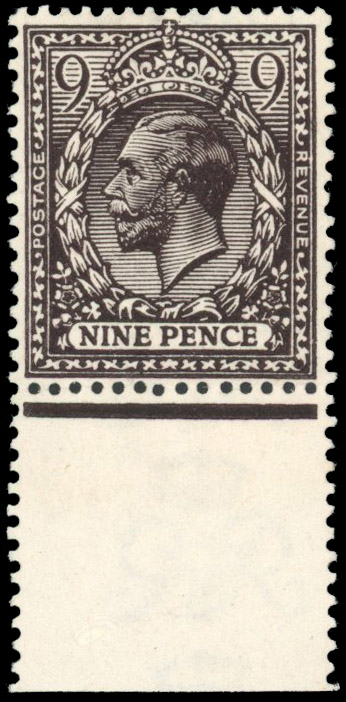 GB 1912-24 9d very deep agate, unmounted mint, Spec. N29(4)