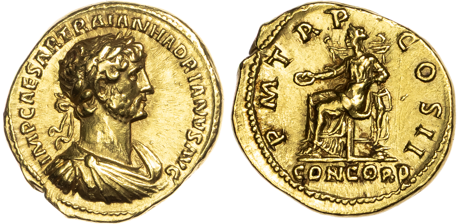 Hadrian (AD 117-138) AV Aureus, Rome, AD 118, 7.34g.