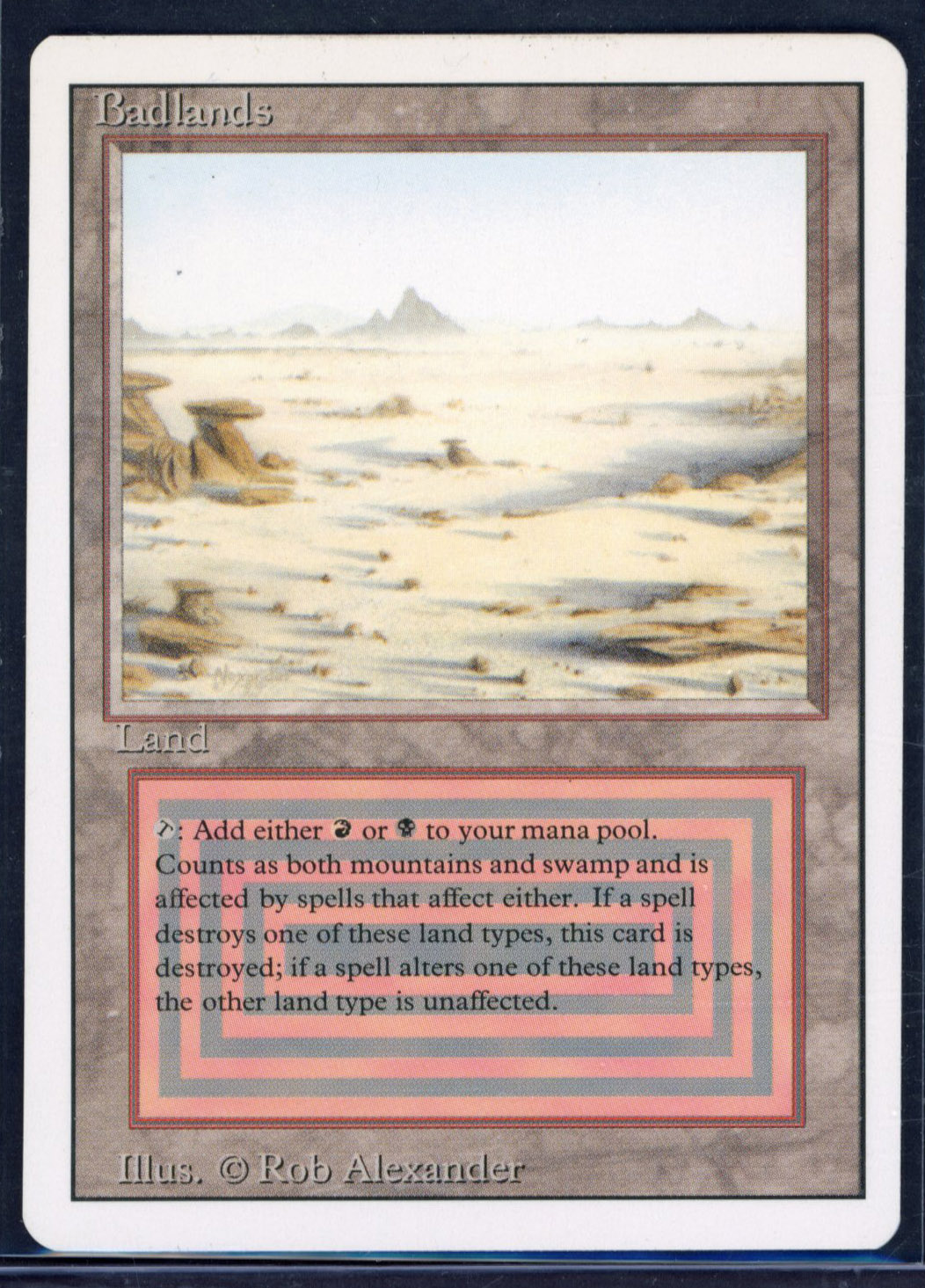 Magic The Gathering - Badlands - Revised - Very Light Play