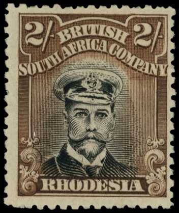 1918-21 2/- Head Die IIIB, perf 15, toned...