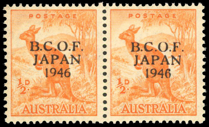 Australia BCOF SG J1a pair mint