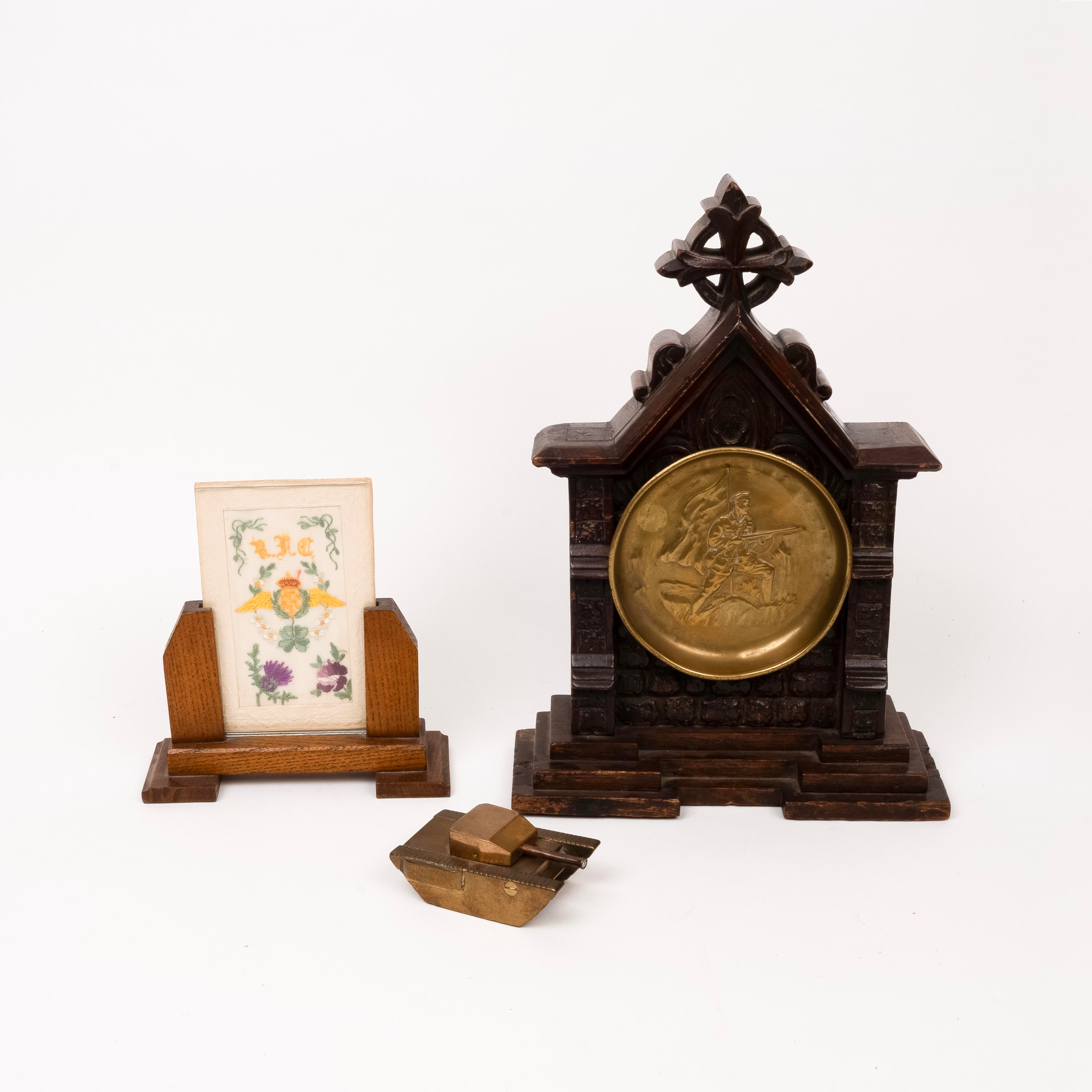 WWI Trench Art - includes boxes, picture frames, etc.  (9 items)