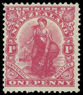 1924 1d Dominion on Jones paper, unsurfaced,...