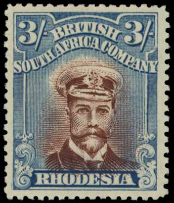 1922-3 3/- Head Die IIIB, perf 15, white...