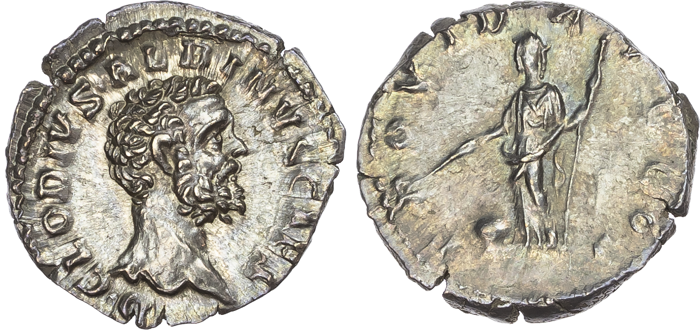 Clodius Albinus (as Caesar) AR Denarius, Rome, AD 193, 3.40g. 