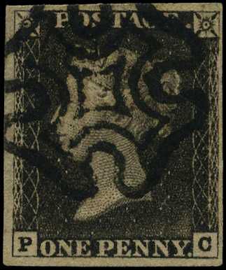 18401d grey-black, Plate 1a (PC), good to...