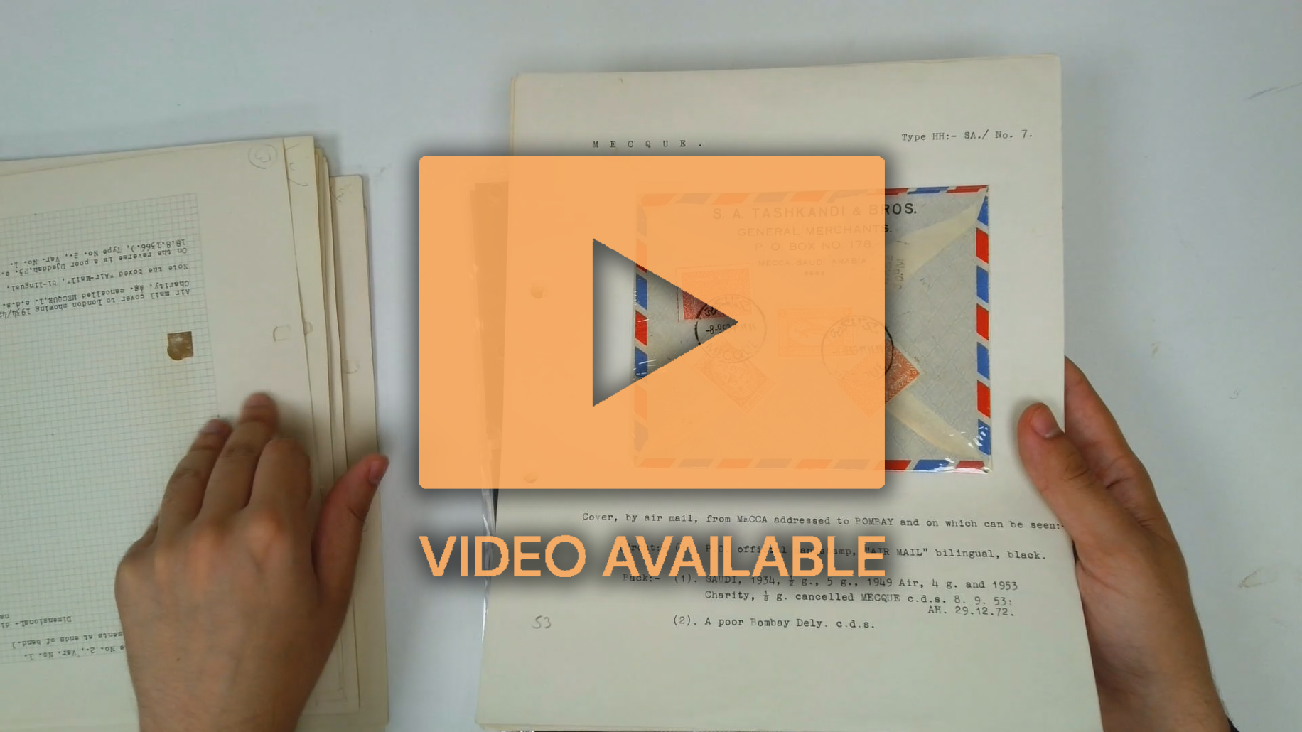 Saudi 1950-60s Charity Tax postal history
