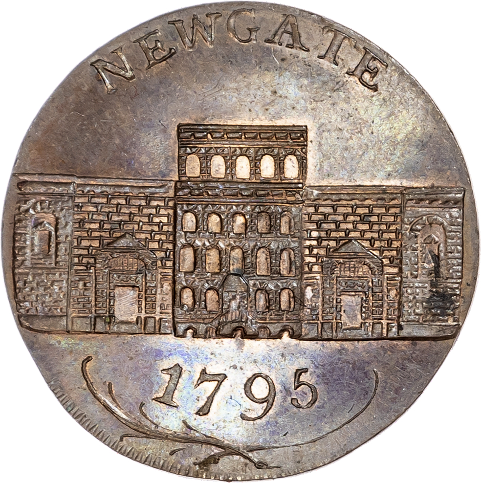 London - Newgate Street, Henry Symonds, William Winterbotham, James Ridgway and Daniel Holt,
Kempson’ Halfpenny 1795