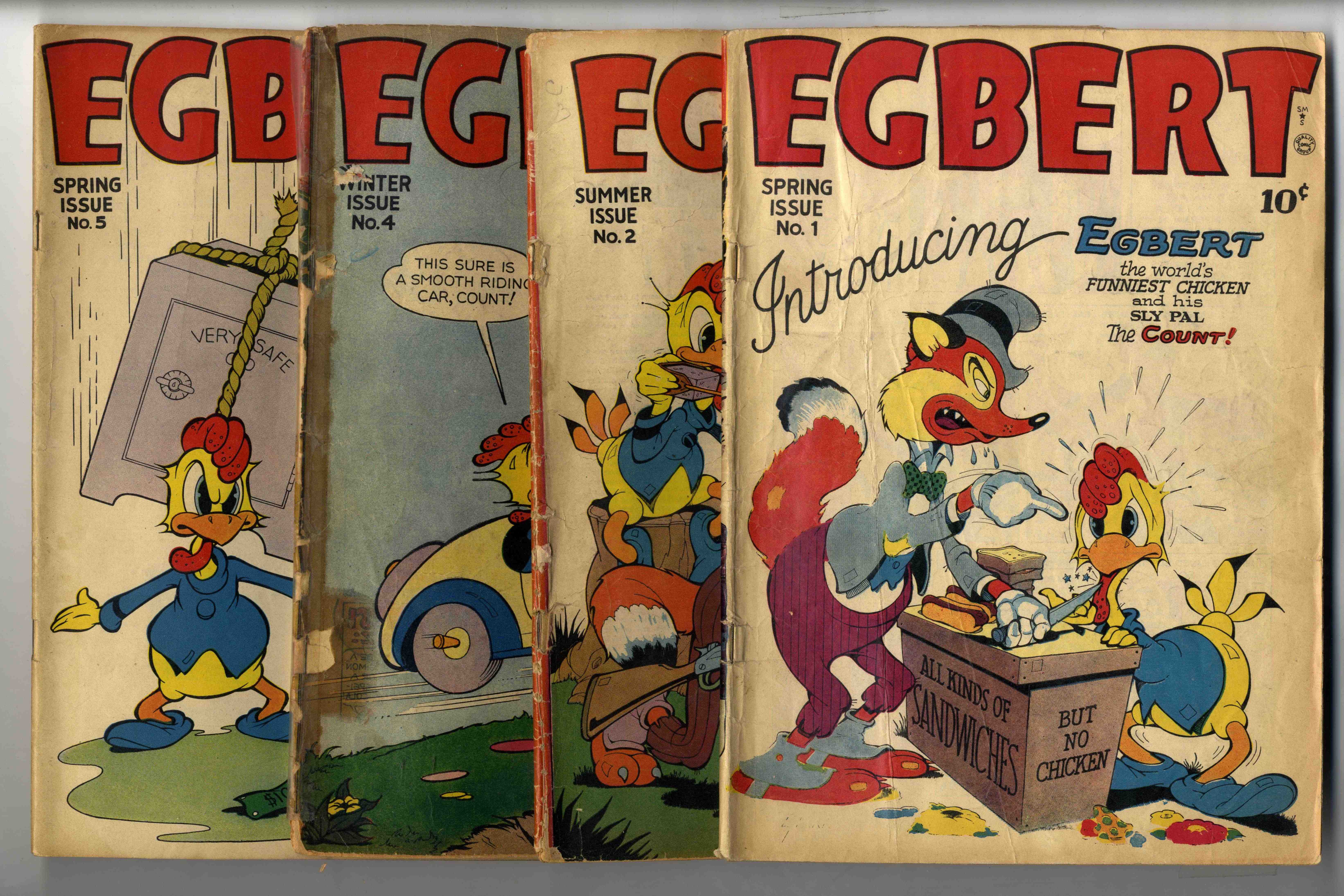 †Egbert (Quality Comics, 1946-1950) Bundle of 14 issues