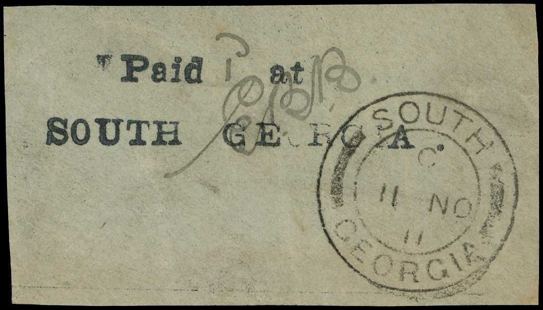 1911 (11 NO) grey paper piece, struck in...