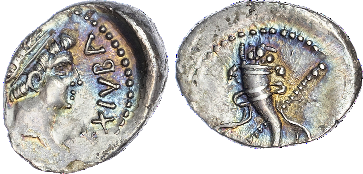 Kings of Mauretania, Juba II (25 BC – AD 24) AR Denarius