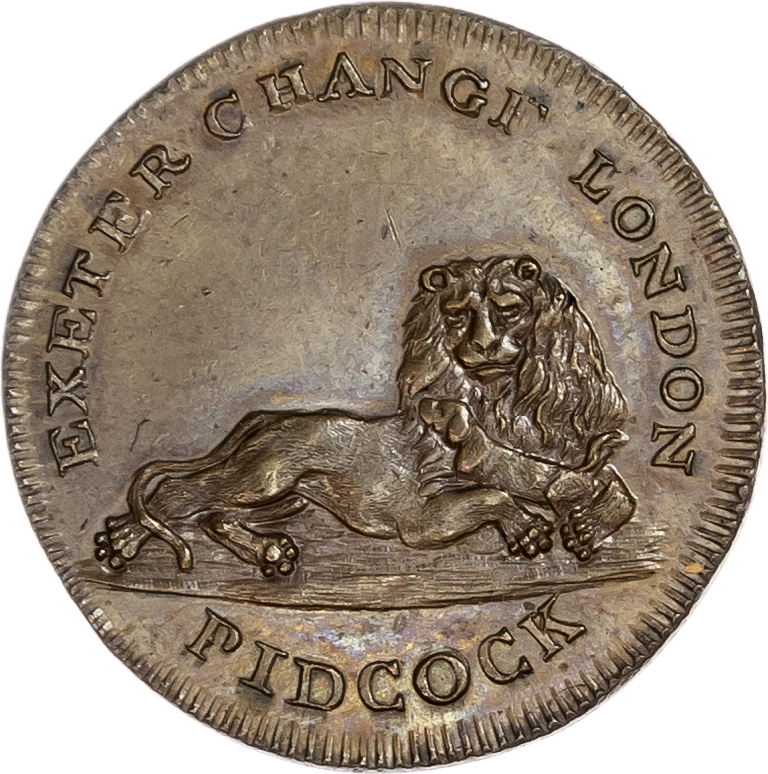 London - Strand, Gilbert Pidcock Farthing 1801