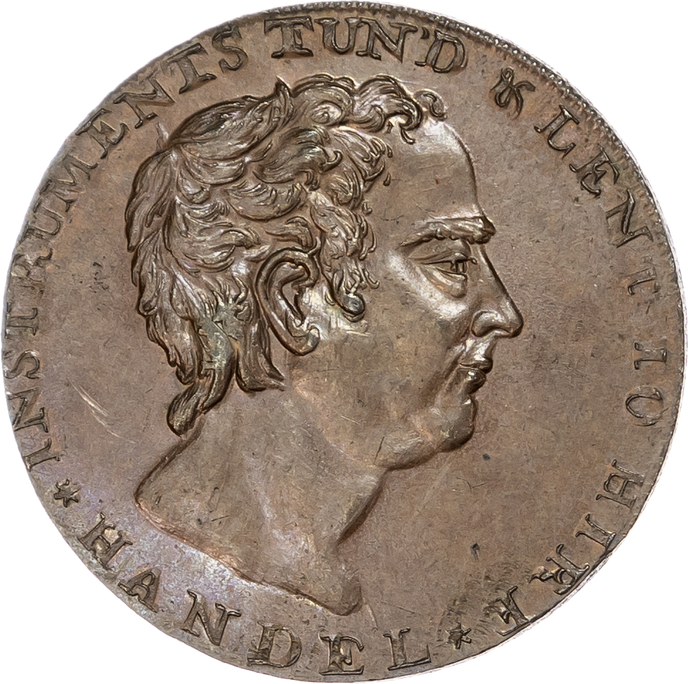 London – New Street Covent Garden, Thomas Dodd (musical instrument dealer) Halfpenny undated