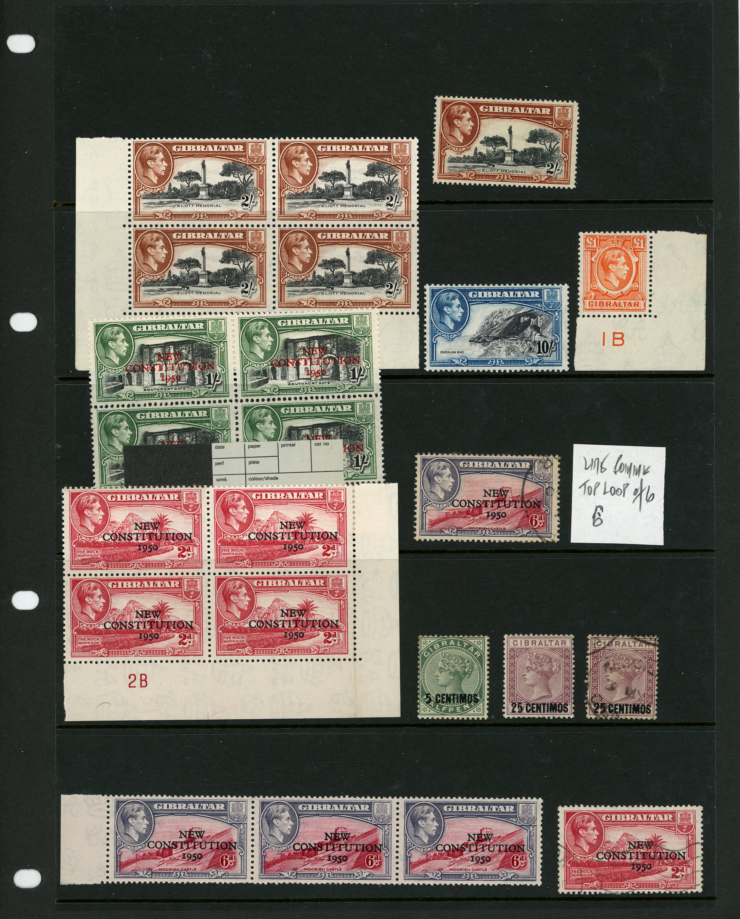 Gibraltar mainly KG VI group