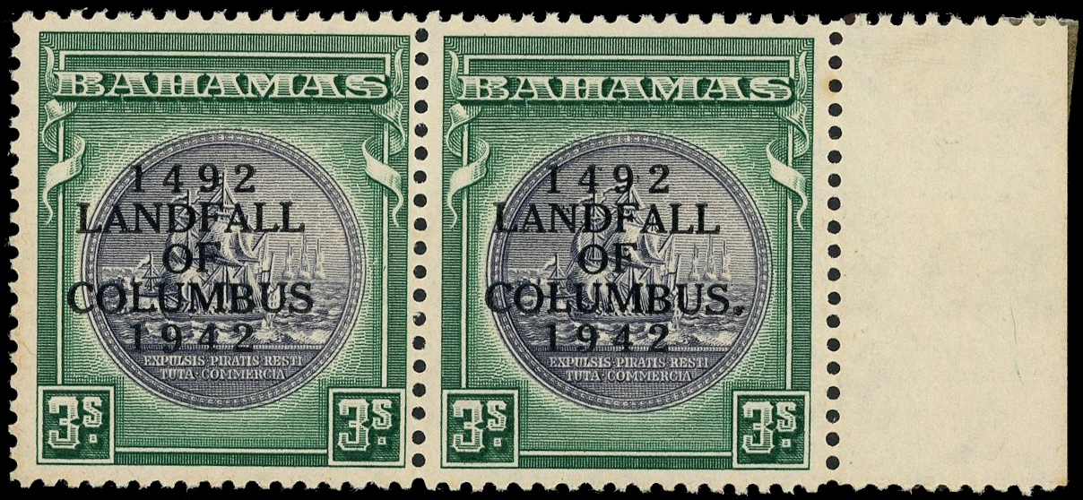 Bahamas SG 173b pair mint