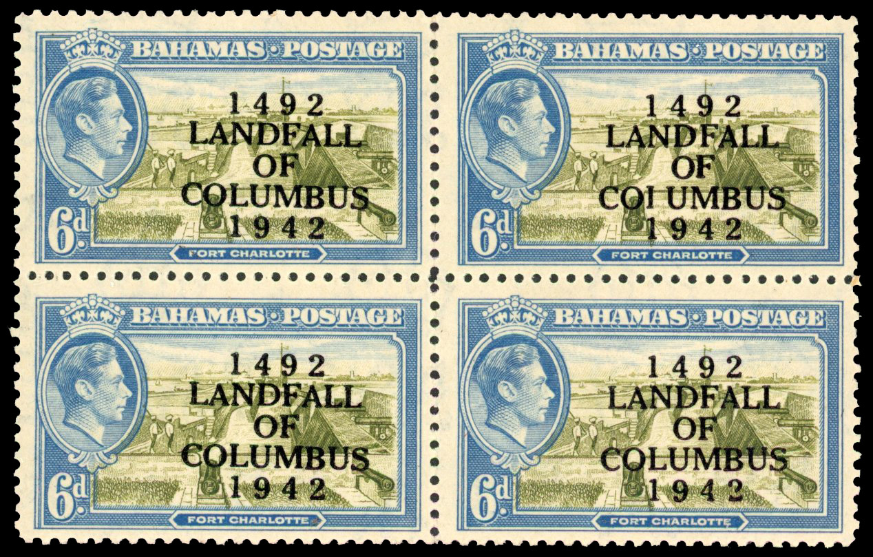 Bahamas SG 169a block mint