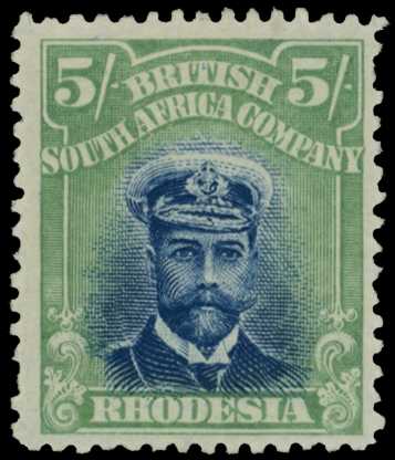 1913-7 5/- Head Die II, perf 14. Part...