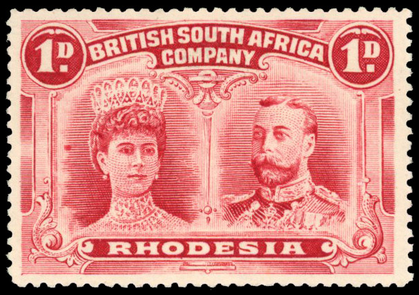 † 1d deep bright carmine perf 15 SG 170 variant, position 36A mint