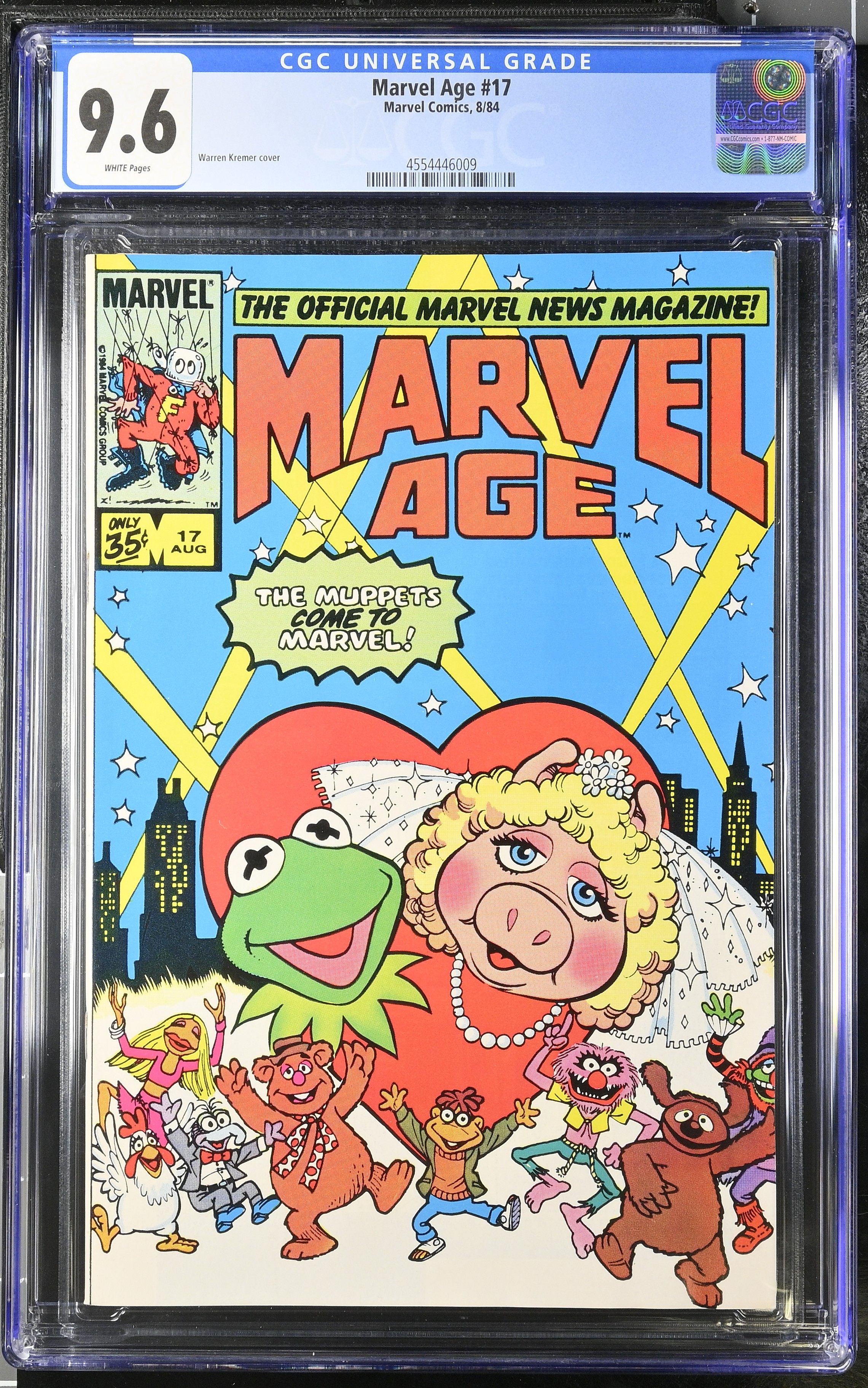 Marvel Age #17 (Marvel Comics 1984) CGC 9.6 First Muppets