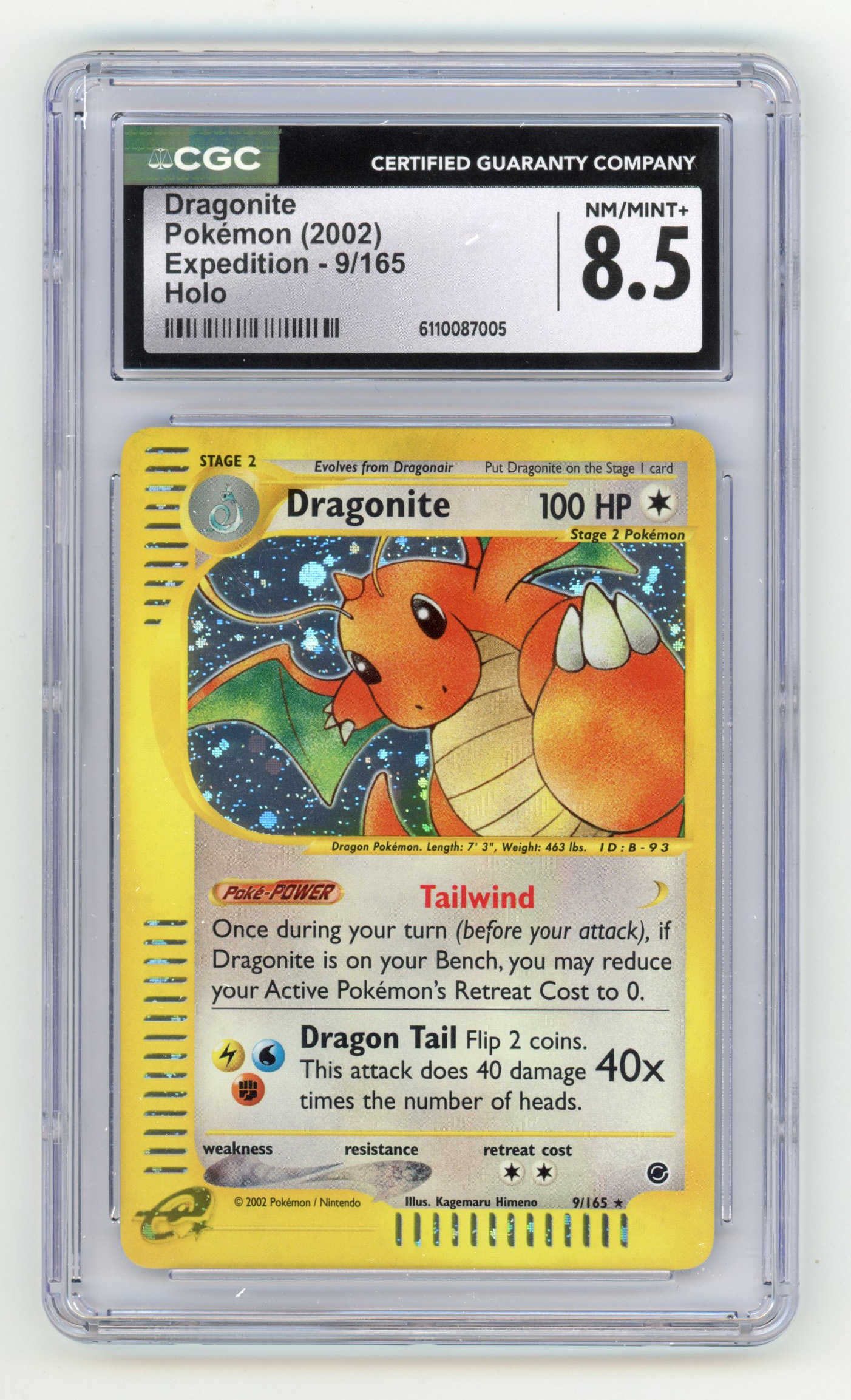 CGC 8.5 Dragonite #9 Holo - Expedition
