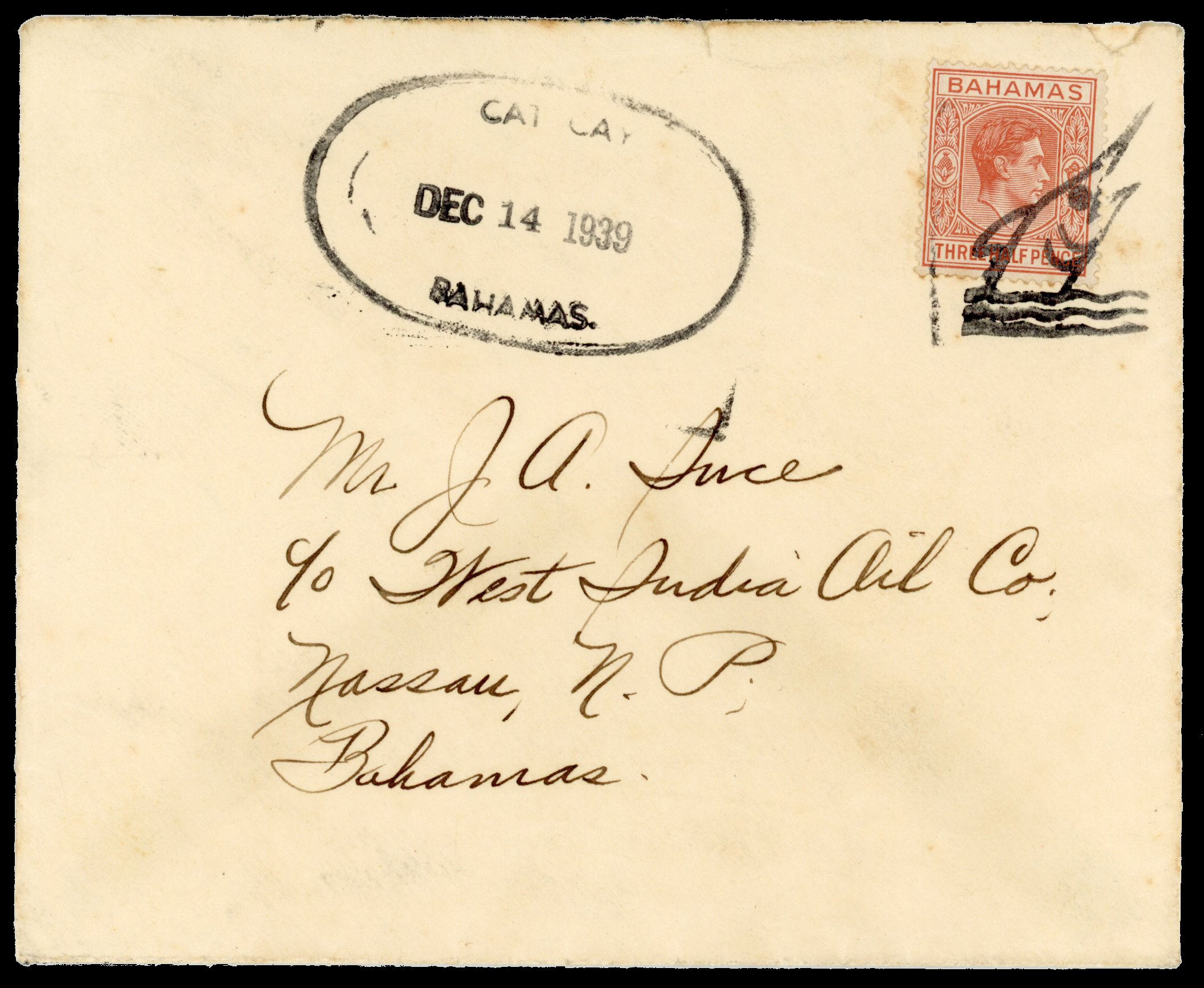 Bahamas 1939 Cat Cay cover