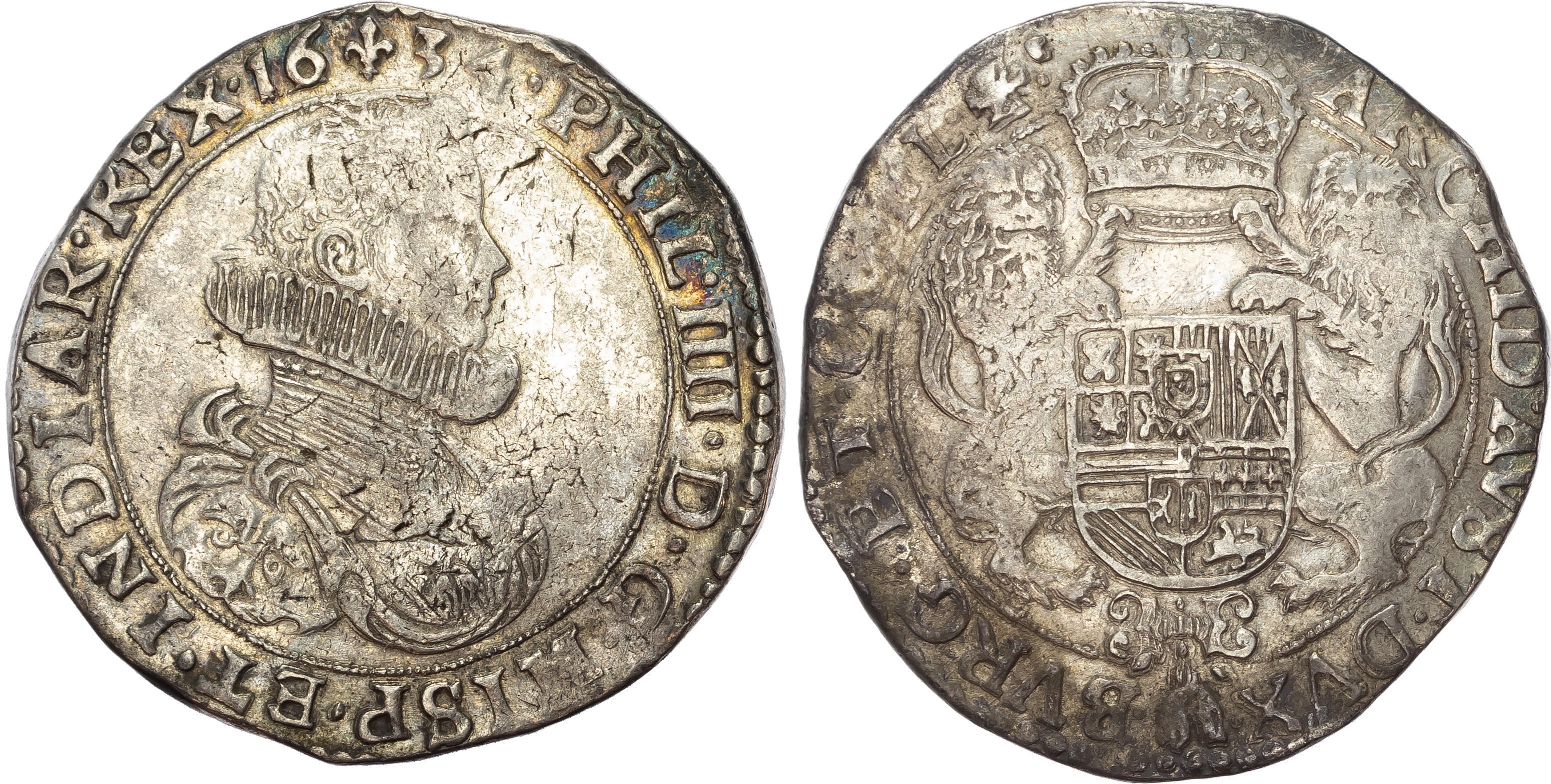 Spanish Netherlands, Brabant, Philip IV (1621-1655), silver Ducaton, 1634