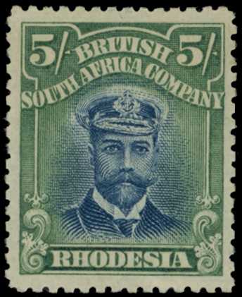 1913-7 5/- Head Die II, perf 14. Large part...