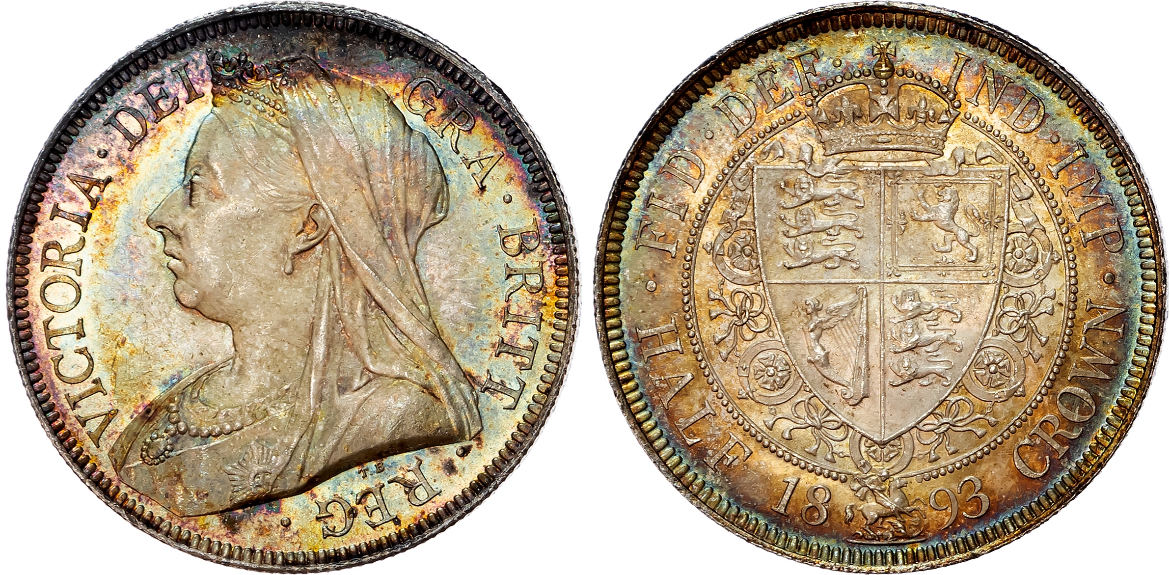 Victoria (1837-1901) Halfcrown, 1893.
