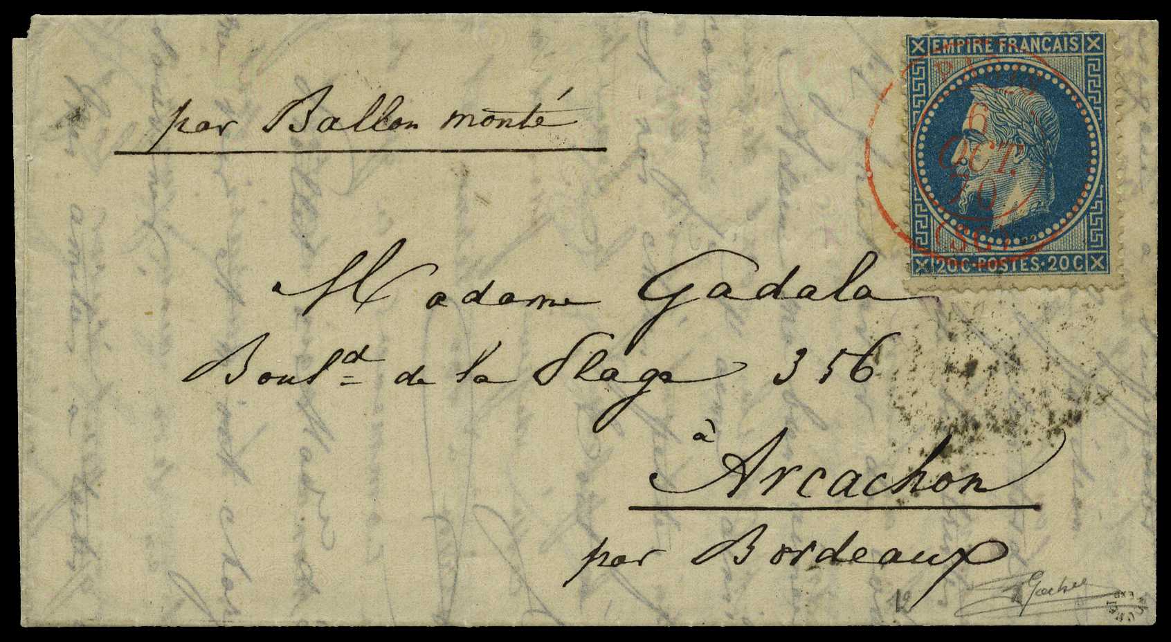 Ninth/Tenth Balloon of the Siege: 1870...