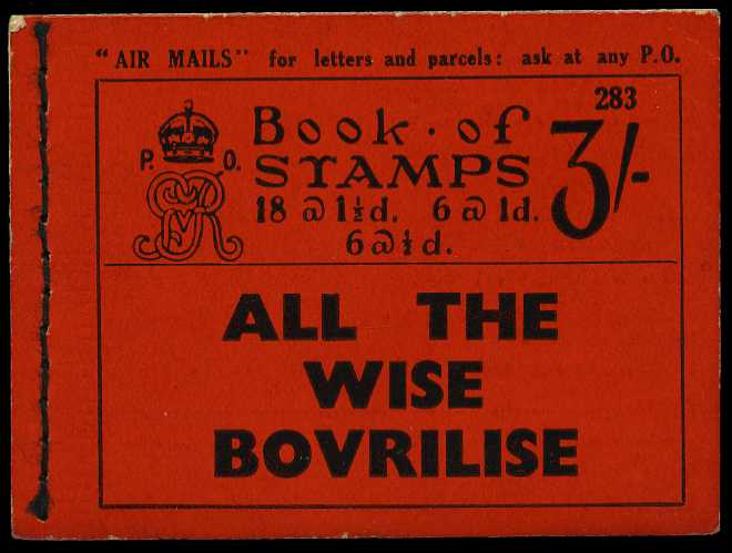 1934 (September) 3/- booklet (#283),...