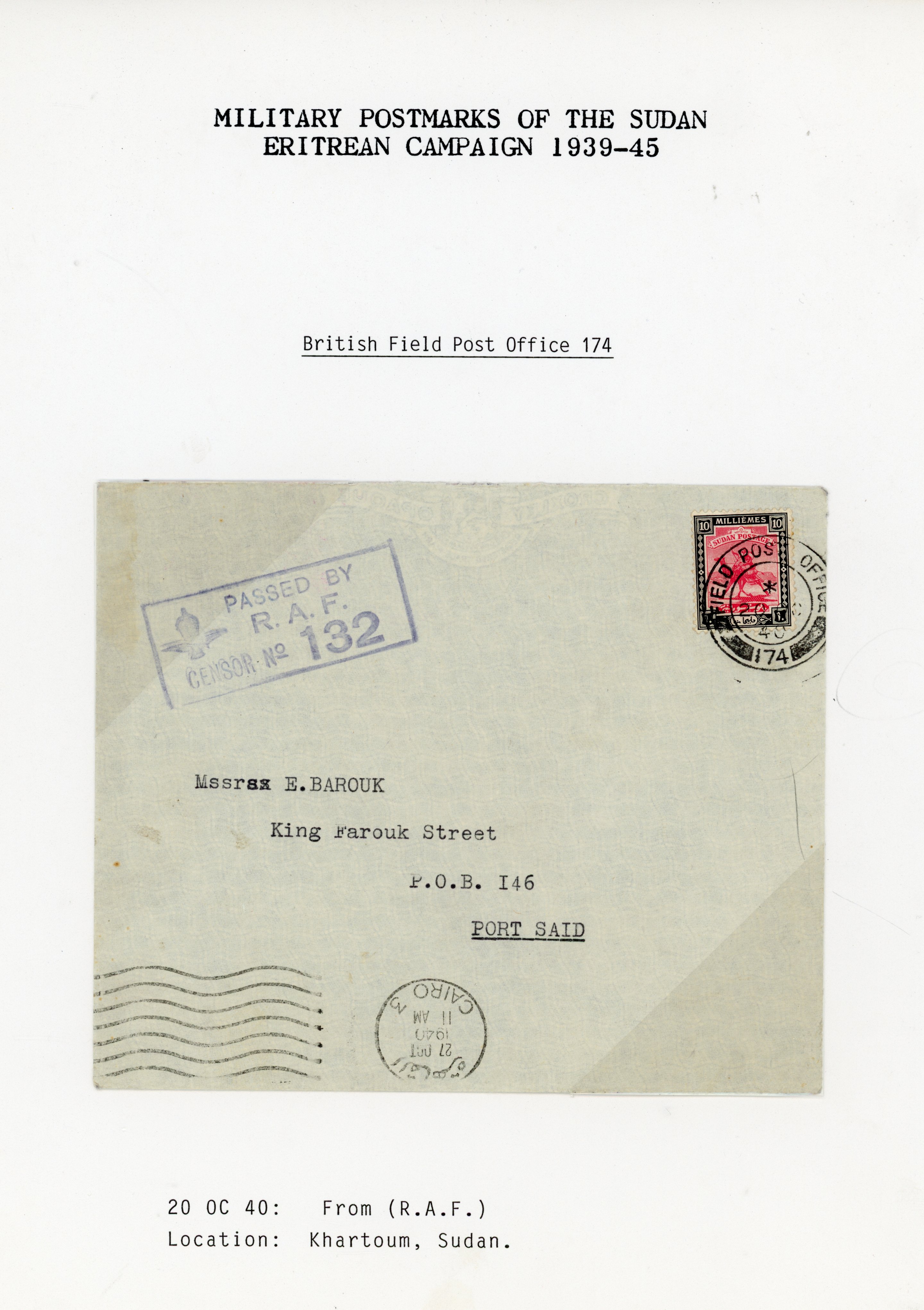 Sudan Eritrean Campaign covers