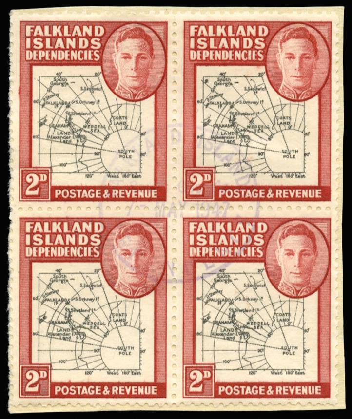 FALKLAND ISLANDS DEPENDENCIES SG G3/aa 1946 2d EXTRA ISLAND