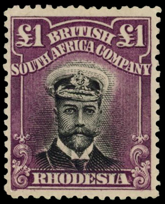 Rhodesia SG 242 £1 Admiral mint