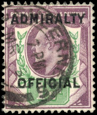 GB Admiralty Official 1904 1½d used