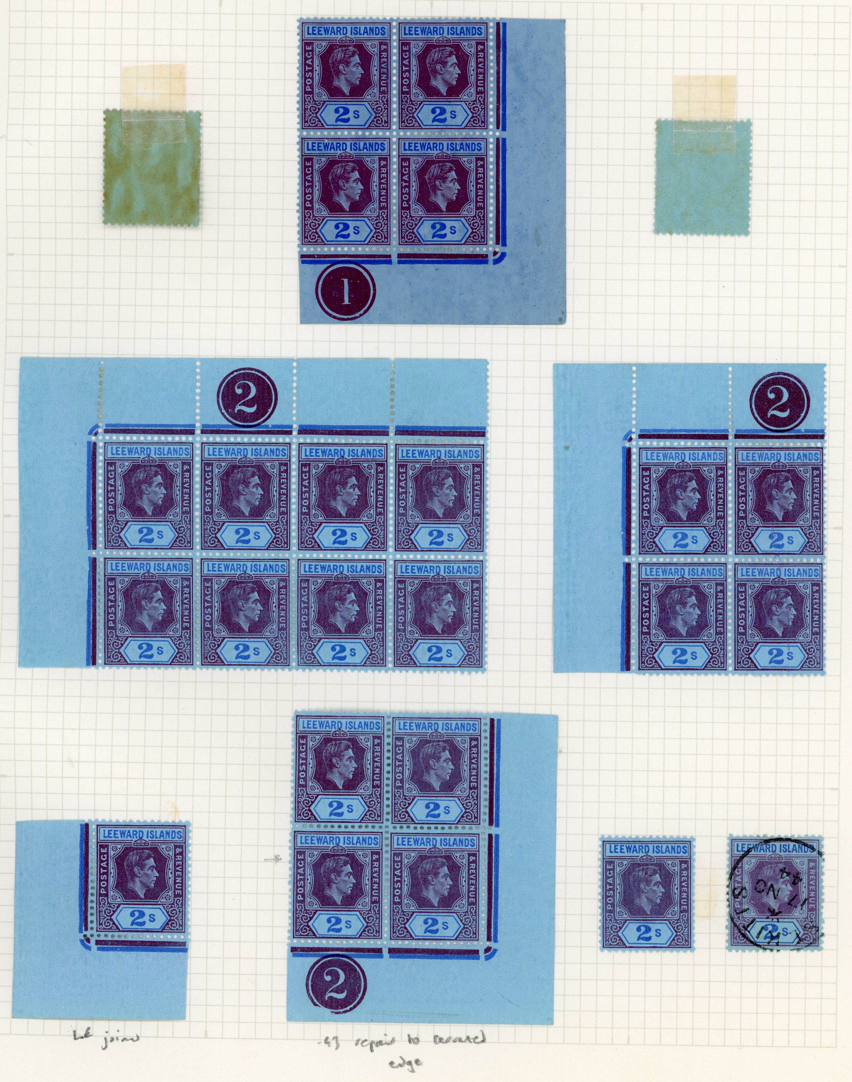 Leeward Islands SG 111-ab study