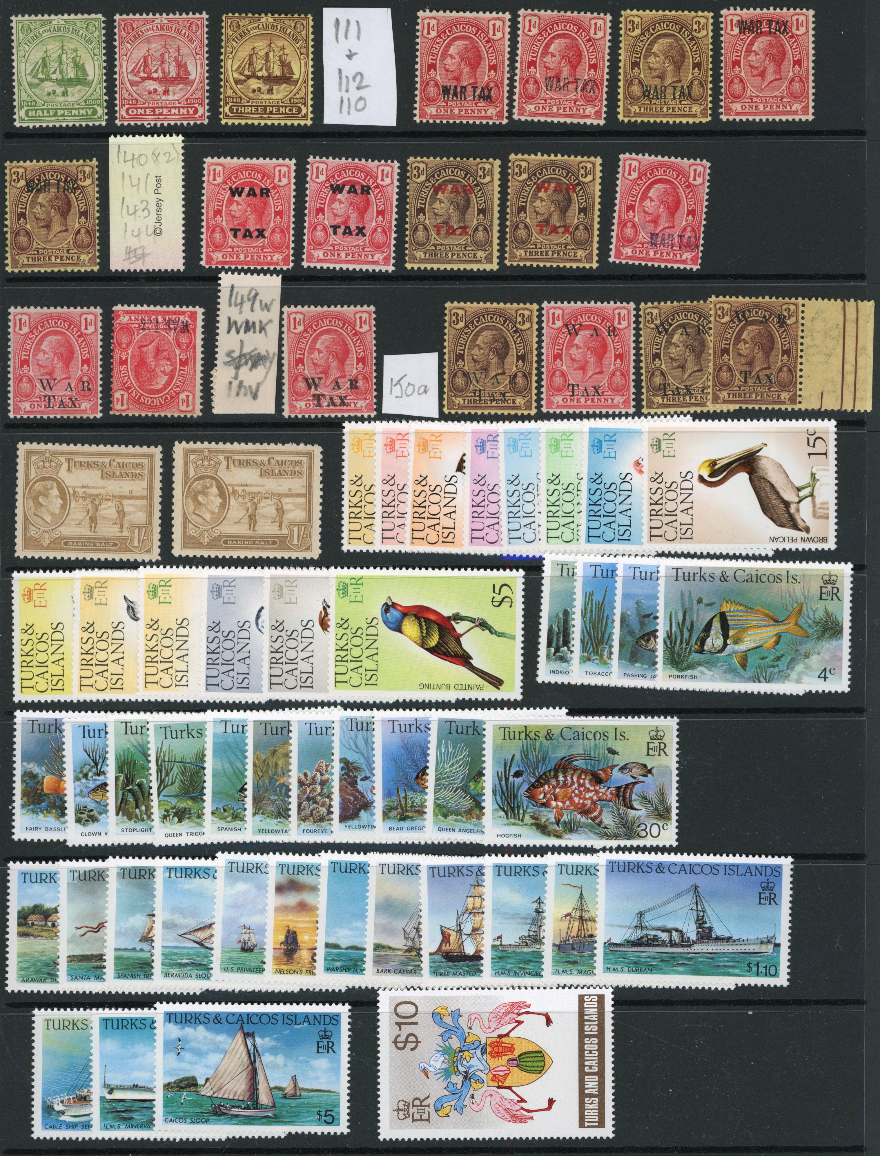 Turks & Caicos Islands 1900-1983 collection mint