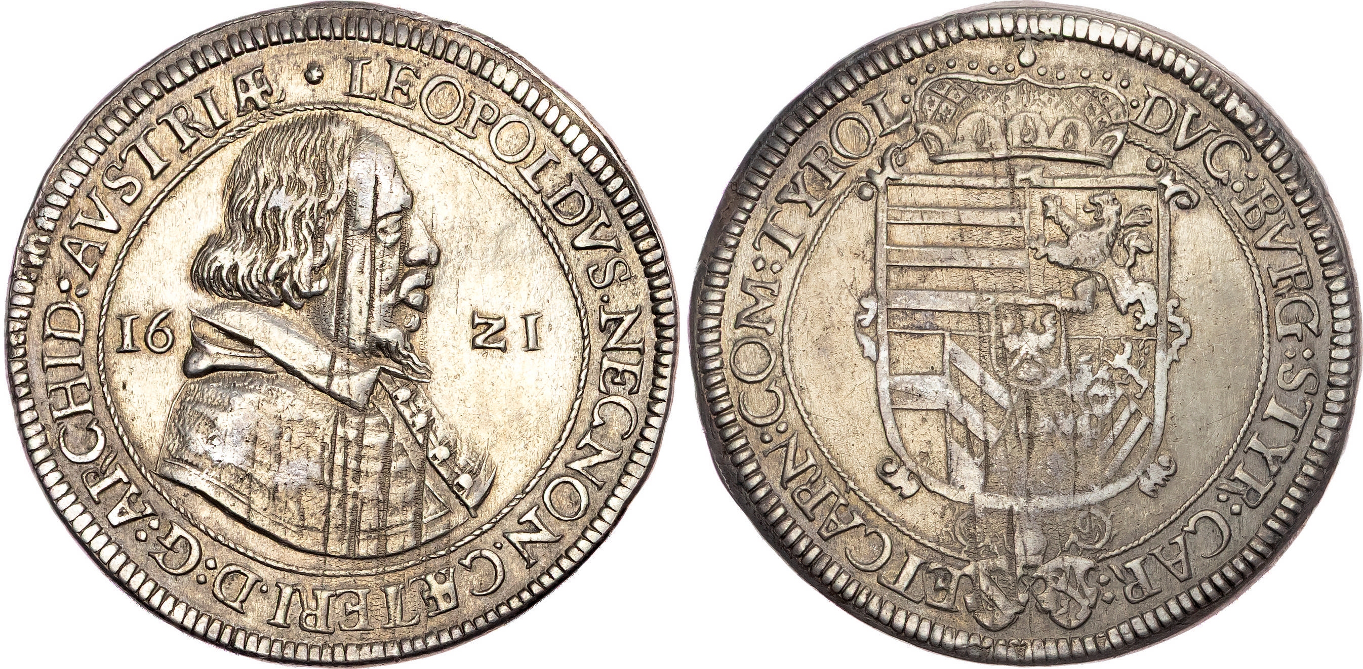 Austria, Tyrol, Leopold V (1619-1632) silver Taler, 1621
