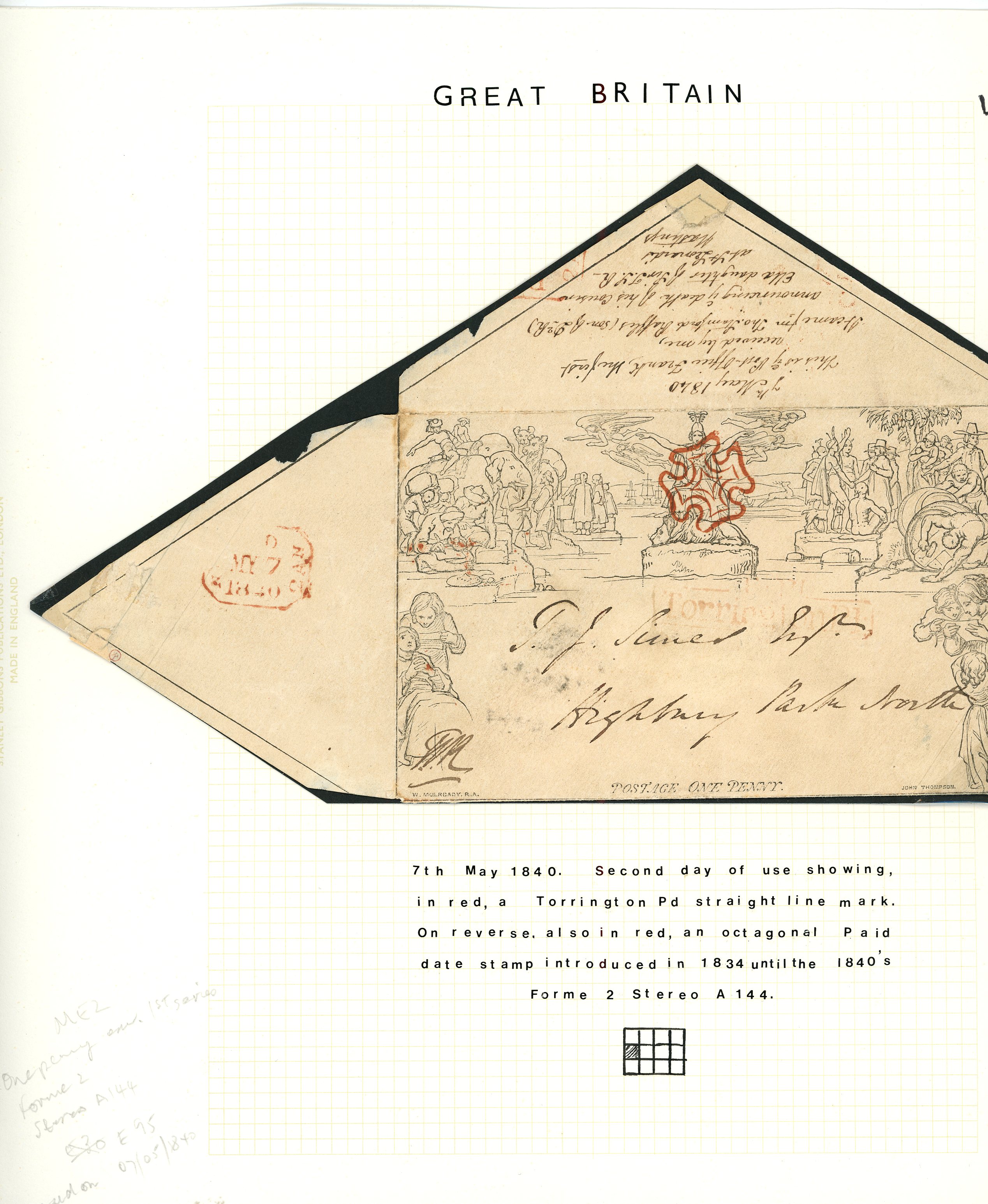 1840 Mulready 1d May date selection (3)