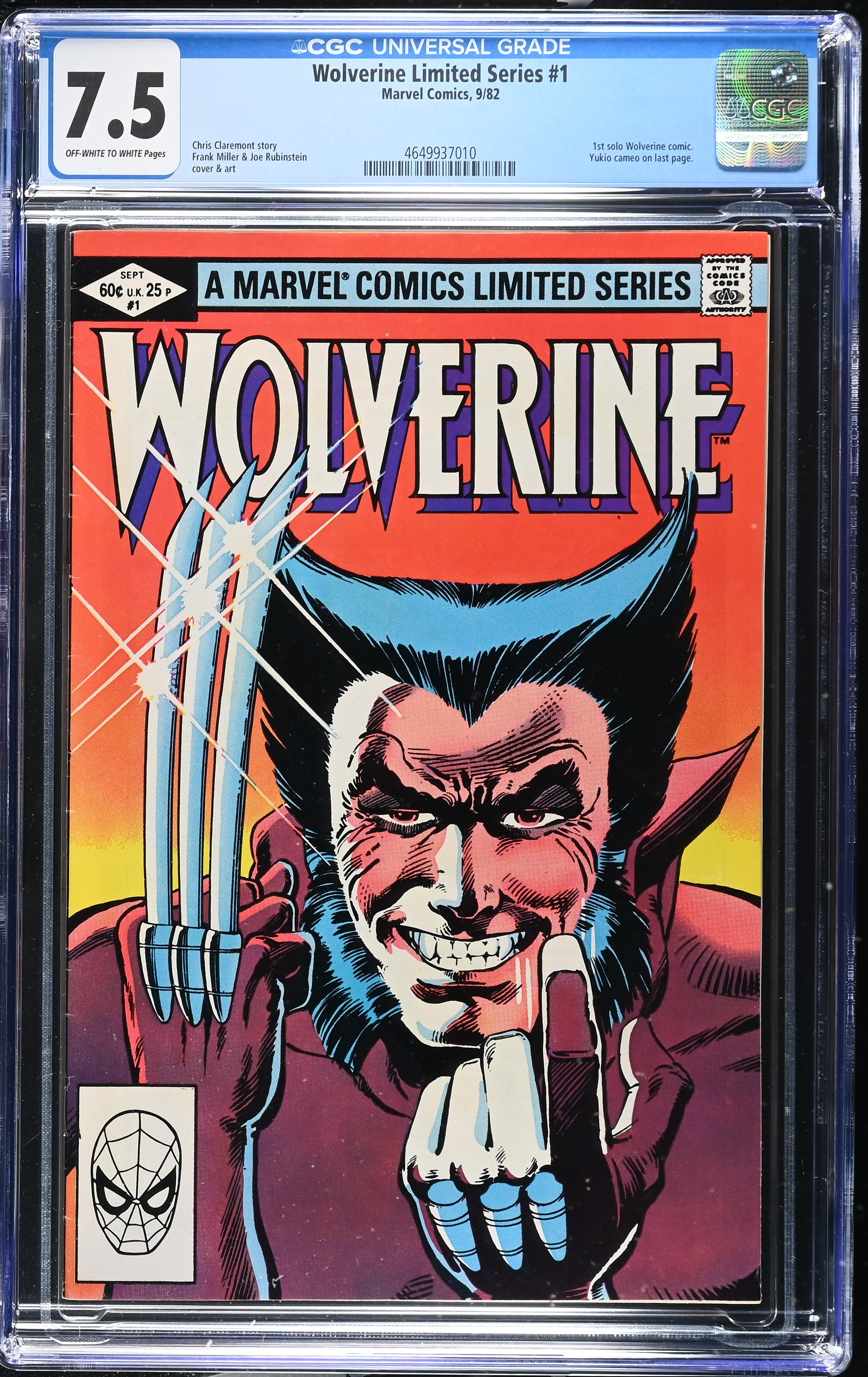 Wolverine (Marvel Comics, 1982) CGC Graded Complete Set of 4