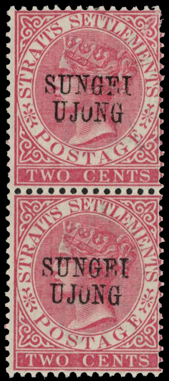 1886 2c pale rose, overprint type 24, a...