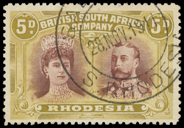 SALISBURY DC 28 NOV 1911 on 5d Gash in Ear