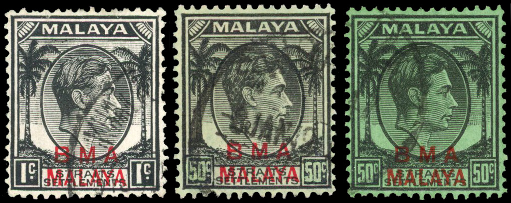 Malaya BMA Postal forgery used