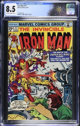 Iron Man #77 CGC 8.5 "I Cry: Revenge!" (Marvel Comics, 1975) Off-white to white pages