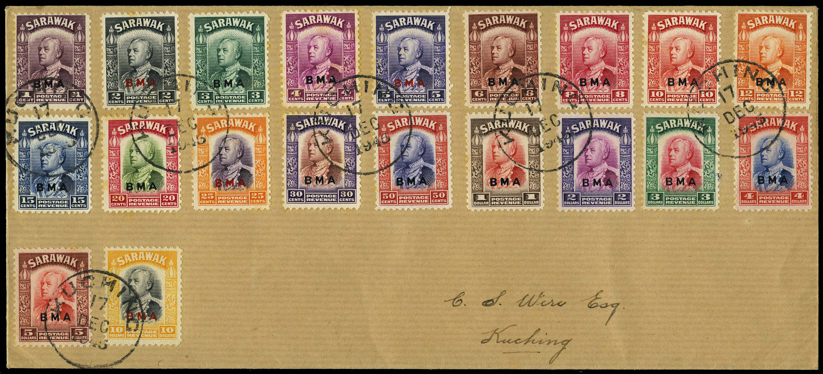 1945 BMA set of twenty on manila envelope (9...