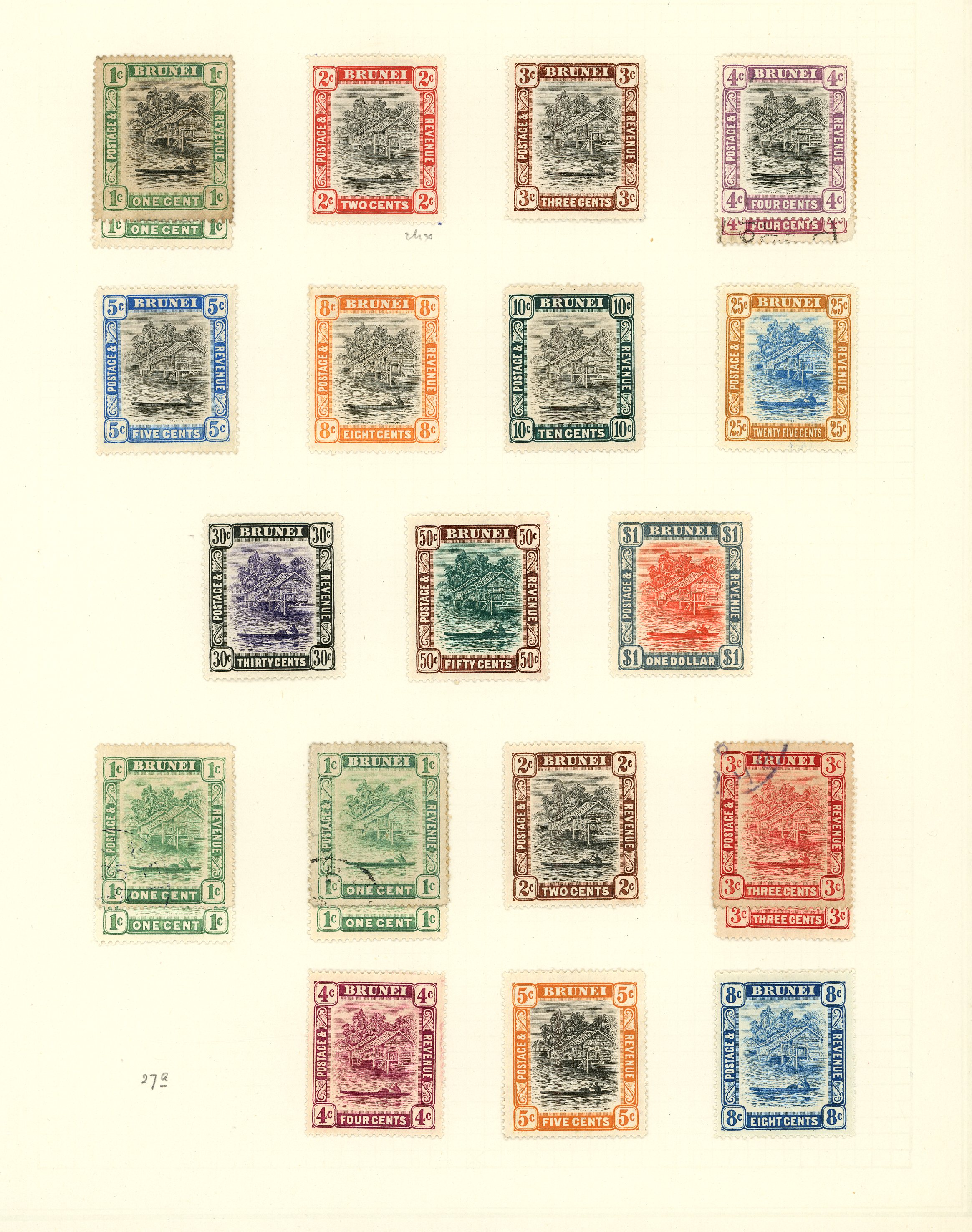 1907-52 collection (184) on leaves, mostly mint. Includes 1907 set, 1908 set to $5, 1916 colour change pair,...